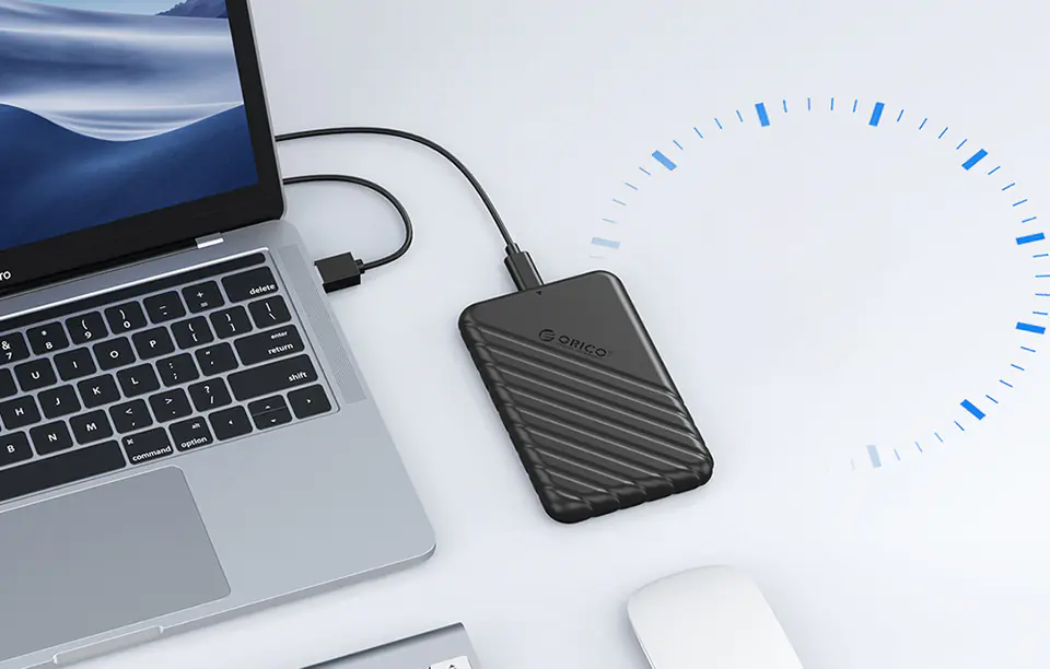 Obudowa dysku HDD / SSD 2,5" Orico, 6 Gbps, USB-C 3.1 Gen1 (czarna)