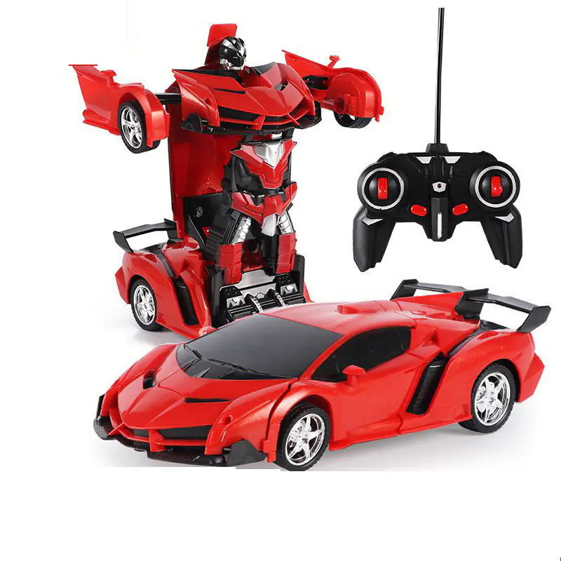 Remote control transformer store toy car with lights