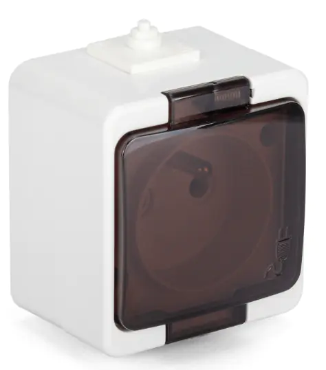 SURFACE-MOUNTED HERMETIC ELECTRICAL SOCKET IP44 | Wasserman.eu