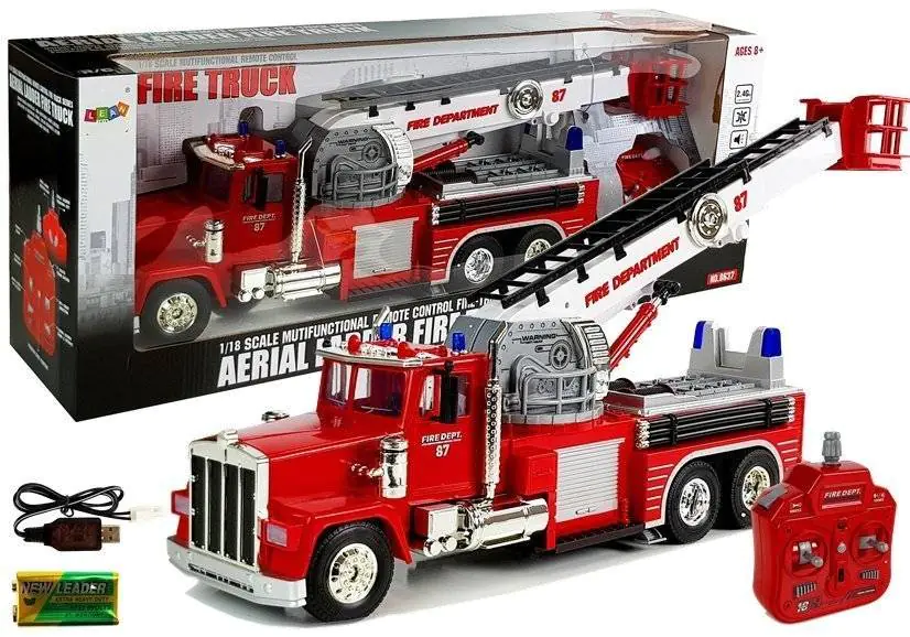 Toy fire truck lights 2024 siren