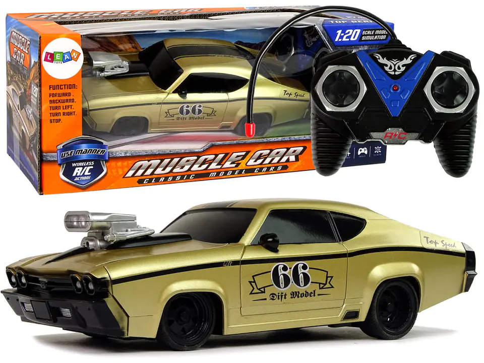 Remote Control Classic Sports Car 1 20 Gold Remote Pilot