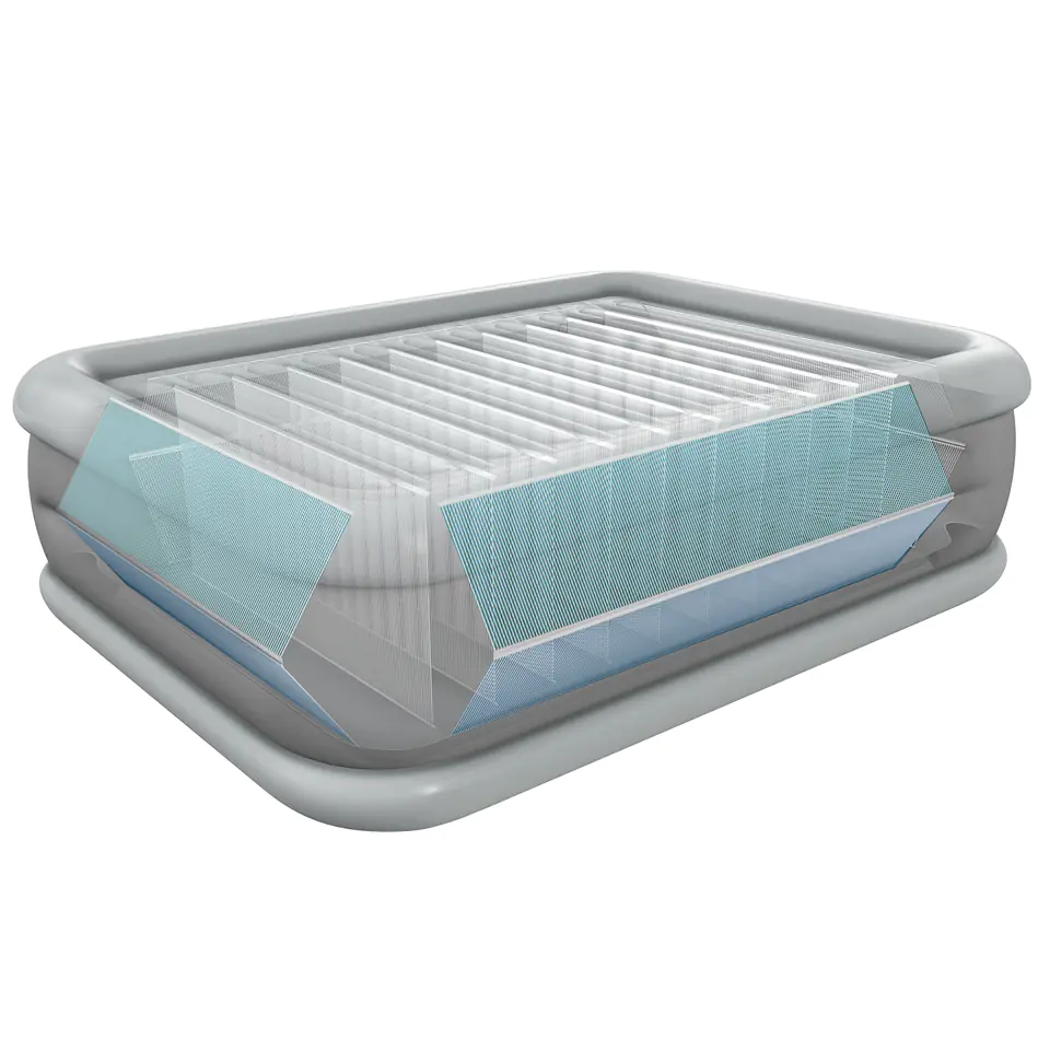 Mattress double bed with automatic pump - 203x152cm INTEX
