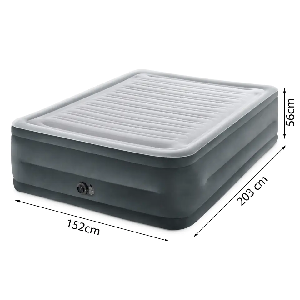 Mattress double bed with automatic pump - 203x152cm INTEX