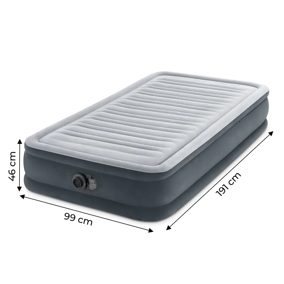 Mattress bed 191x99cm with pump Comfort 1-seater 67766ND