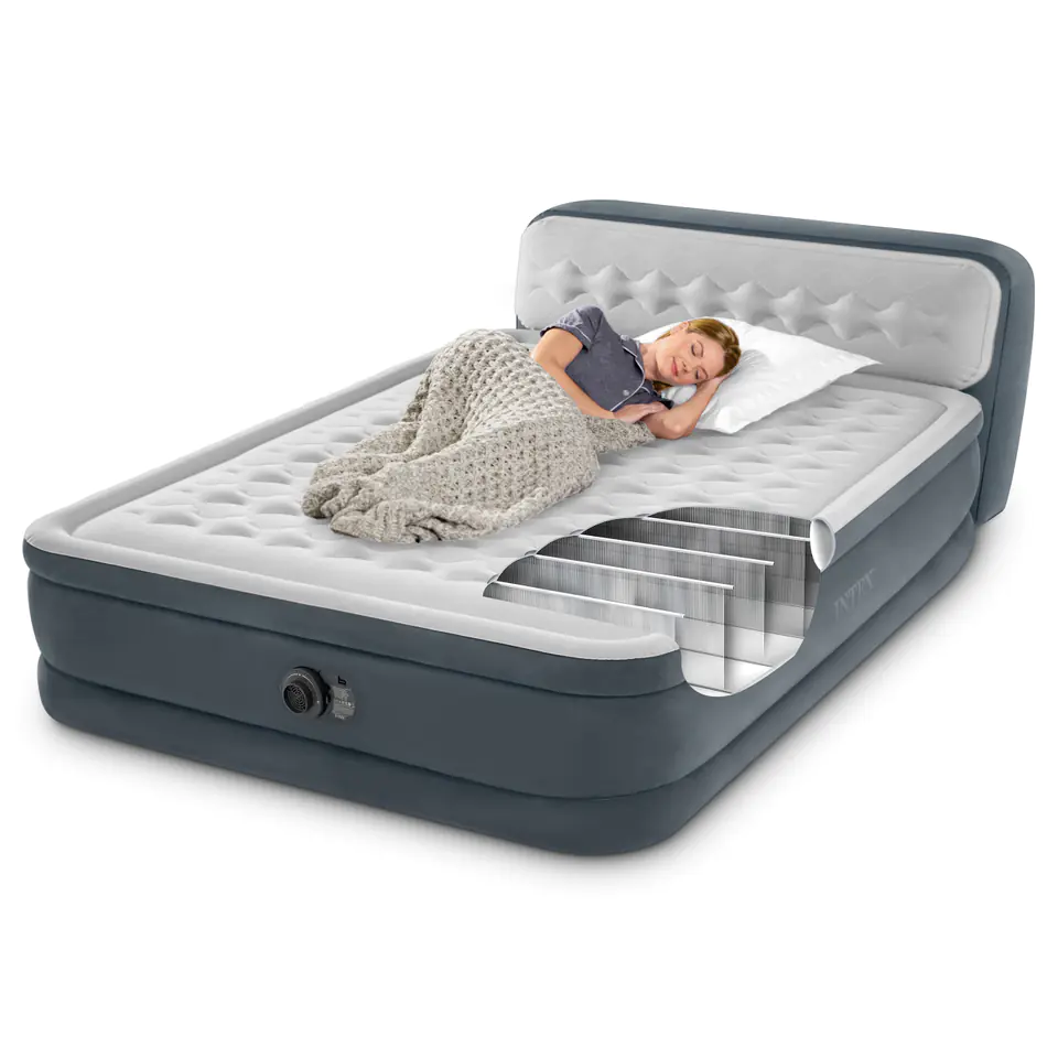 Mattress bed 236x152cm with pump 2-seater DELUXE 64448ND