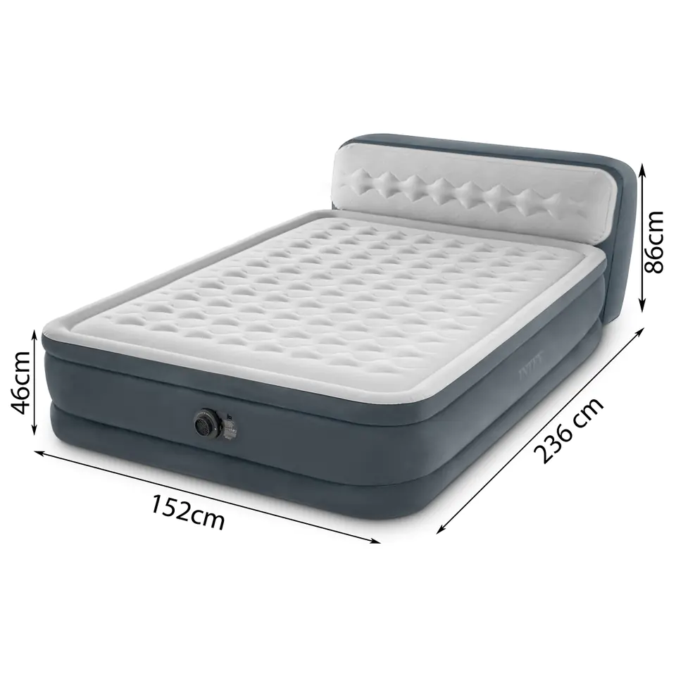 Mattress bed 236x152cm with pump 2-seater DELUXE 64448ND