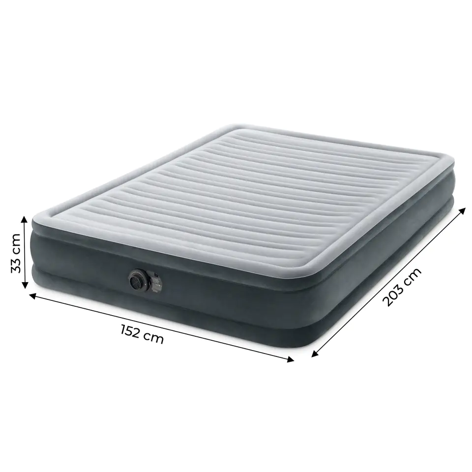 Air mattress 203x152cm with pump 2-person 67770ND