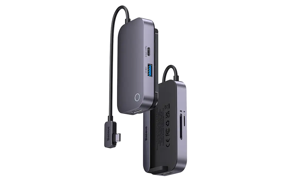 Hub 4w1 Baseus PadJoy Series USB-C do USB 3.0 + HDMI + USB-C PD + jack 3.5mm (Szary)