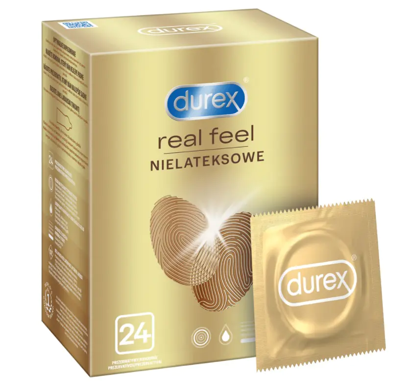 Preservativo Durex® Real Feel Latex Free 24pcs