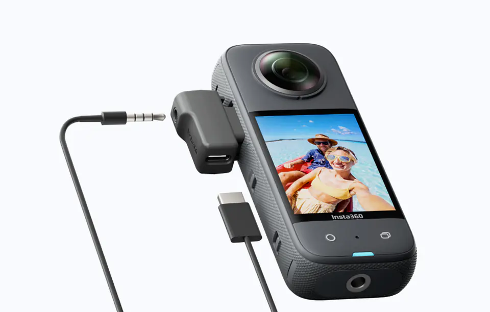 Adapter mikrofonowy do kamer Insta360 pionowy (ONE X2, ONE RS 1-Inch 360)