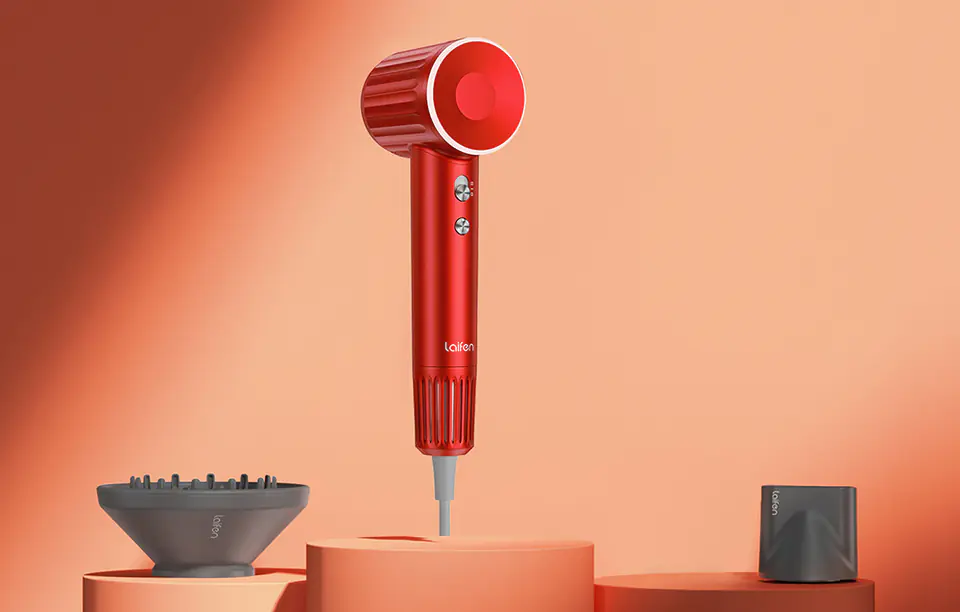 Hair dryer with ionization Laifen Retro (red)