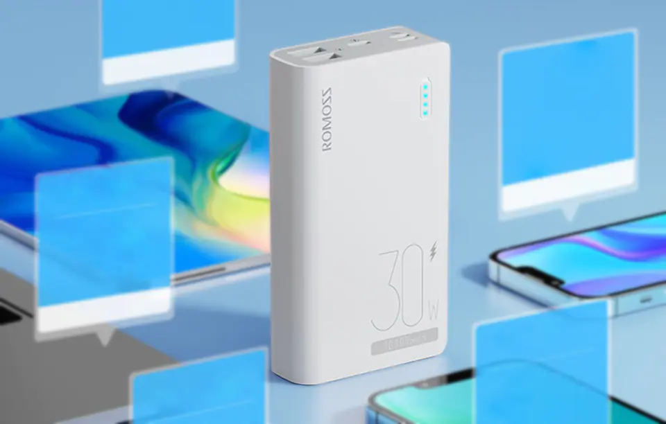 Powerbank Romoss Sense 4S Pro 10000mAh, 30W (biały)