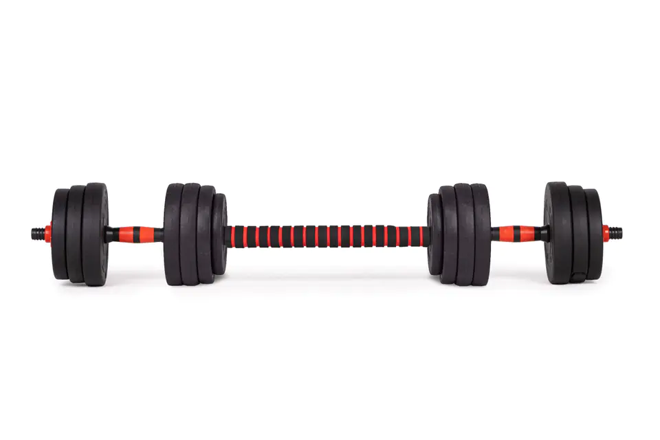 Hantle regulowane 2 x 10kg sztanga zestaw 20kg gryf