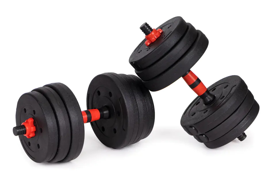 Ddfe adjustable dumbbell discount barbell lifting set