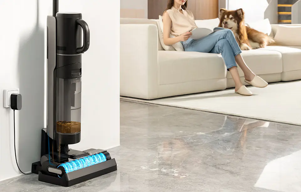 Dreame Intelligent Wireless Steam Floor Scrubber T12 High Temperature Floor  Scrubbing, Roller Brush Welt Suction Mop Cleaning