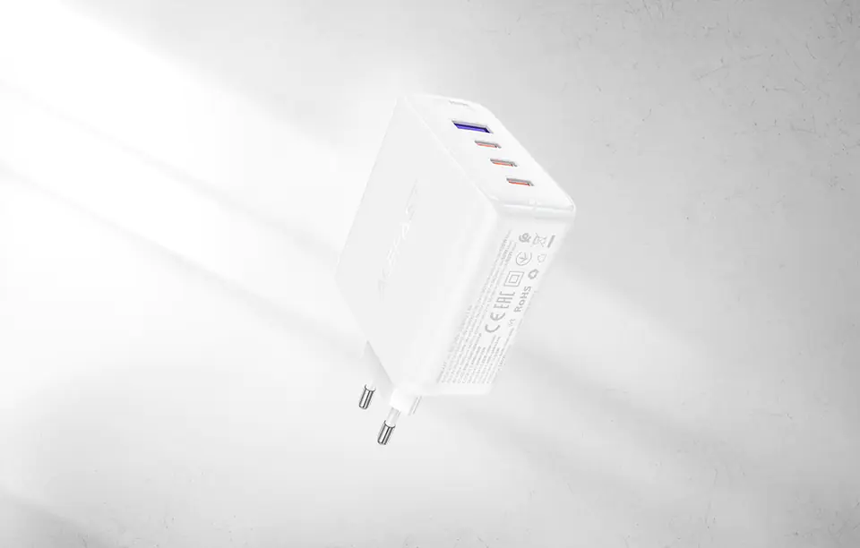 Wall charger Acefast A37 PD 100W GaN, 4x USB, 100W (white)