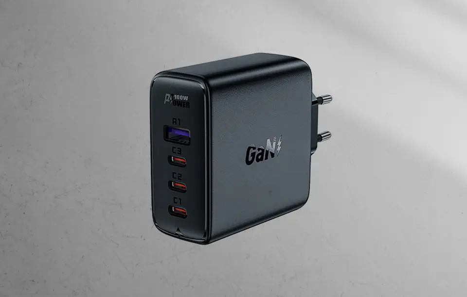 Wall charger Acefast A37 PD 100W GaN 4x USB, (black)