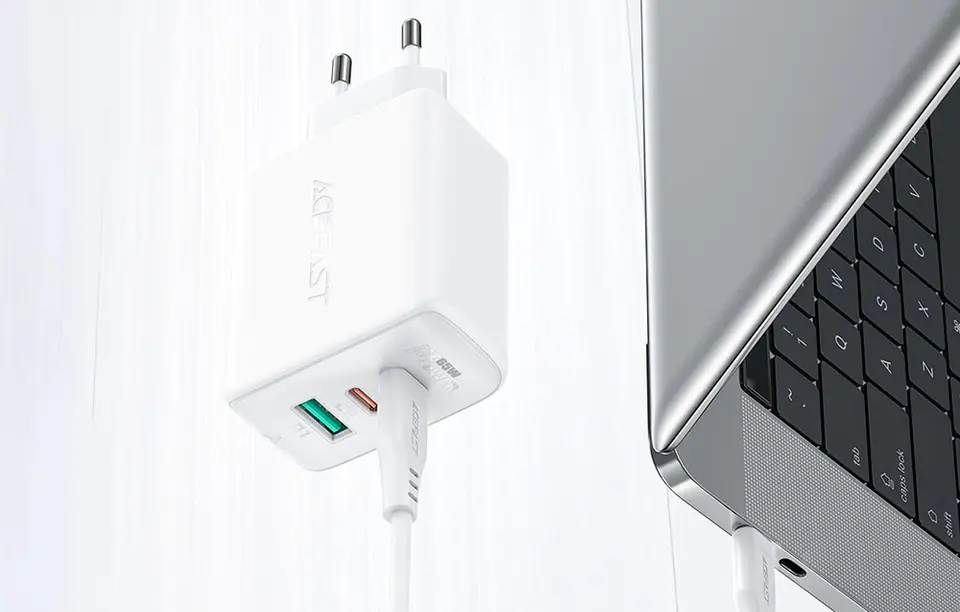 Charger Acefast A13 PD 65W, 2x USB-C + USB (black)