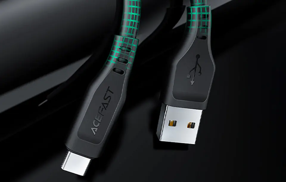 USB to USB-C Cable Acefast C3-04 1.2m, 60W (Black)