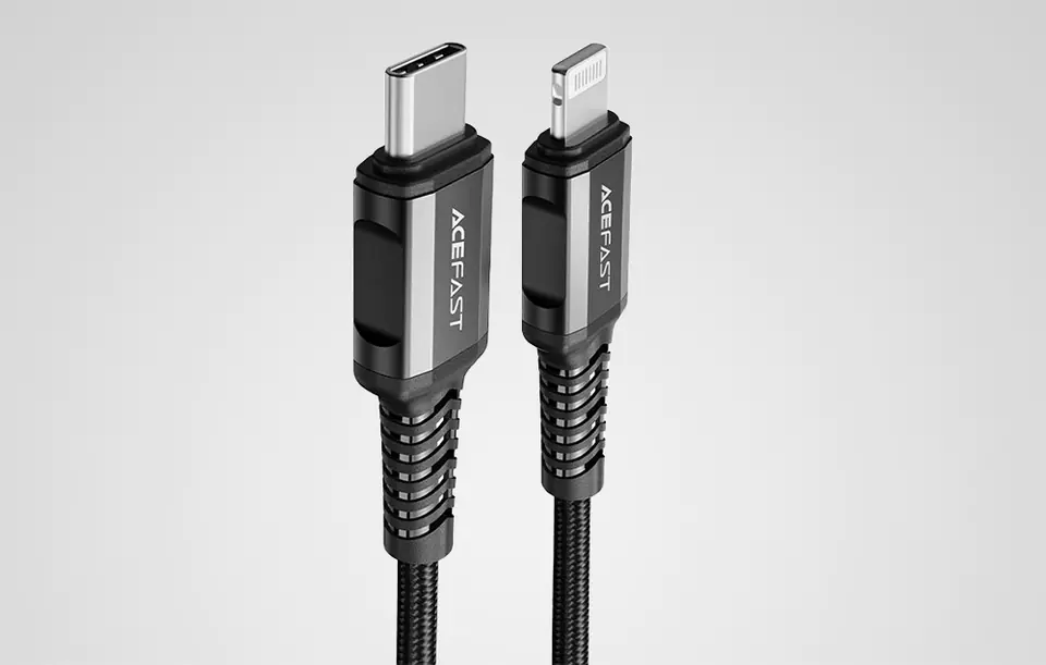 Kabel USB-C do Lightning Acefast C1-01, 1.2m (czarny)