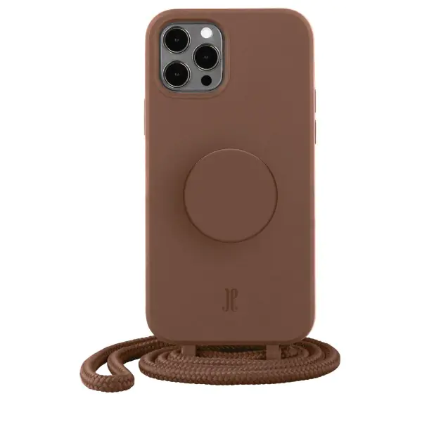 Etui JE PopGrip iPhone 12 Pro Max 6,7" brązowy/brown sugar 30163 AW/SS23 (Just Elegance)