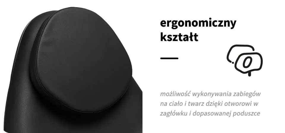 Fotel kosmetyczny elektryczny Sillon Basic 3 siln. czarny