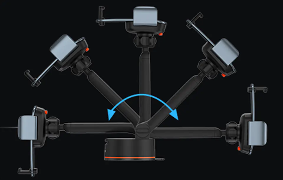 Uchwyt samochodowy Baseus Easy Control Clamp z przyssawką (szary)