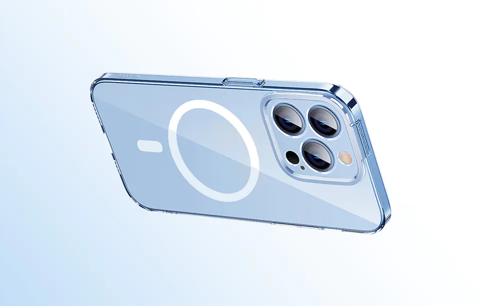 Baseus Crystal Protection Kit Transparent Magnetic Case & Tempered Glass for iPhone 14 Pro