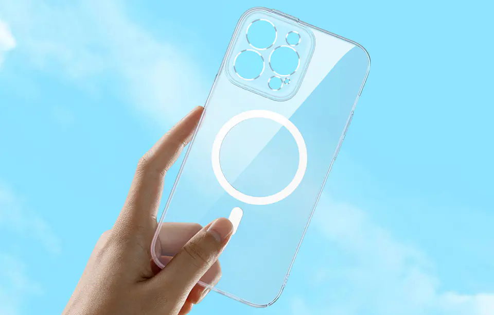 Zestaw ochronny Baseus Crystal przezroczyste etui magnetyczne i szkło hartowane do iPhone 14 Pro Max