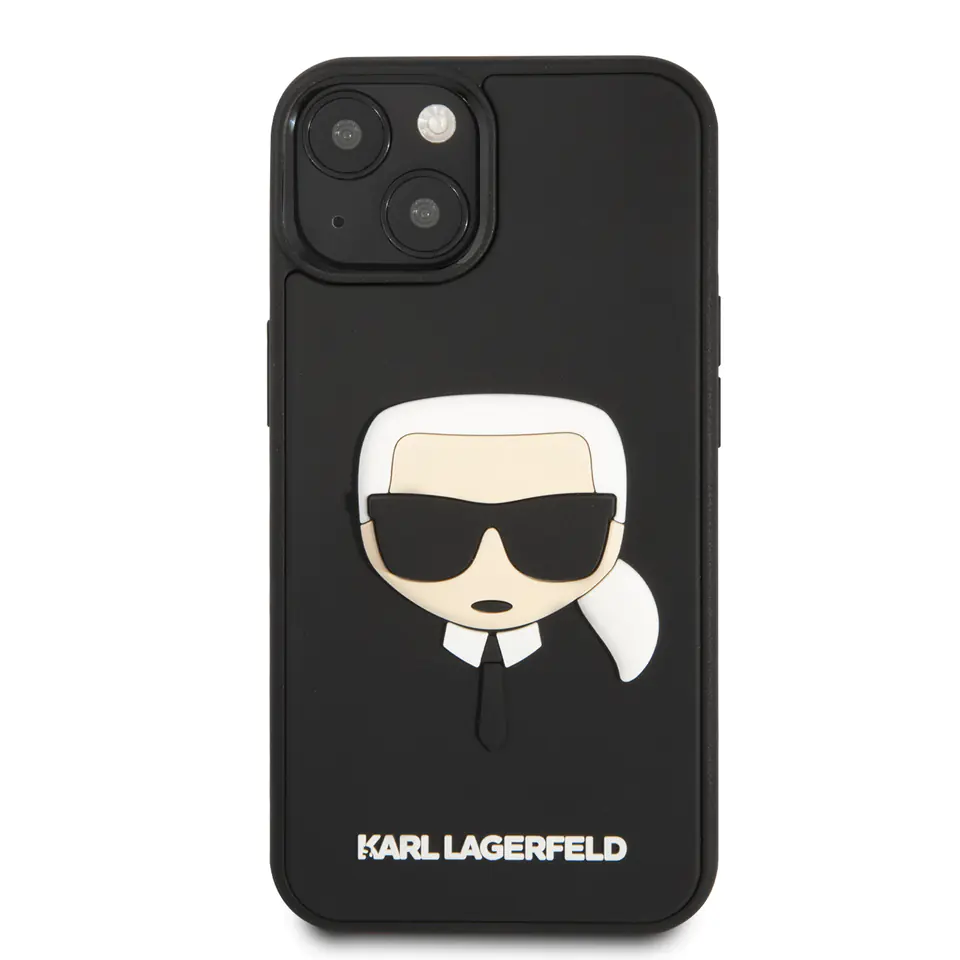 Karl Lagerfeld KLHCP14SKH3DBK iPhone 14/ 15 / 13 6,1" czarny/black hardcase 3D Rubber Karl`s Head