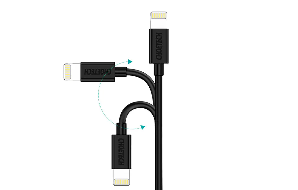 USB Cable for Lightning Choetech IP0026,1.2m (Black)