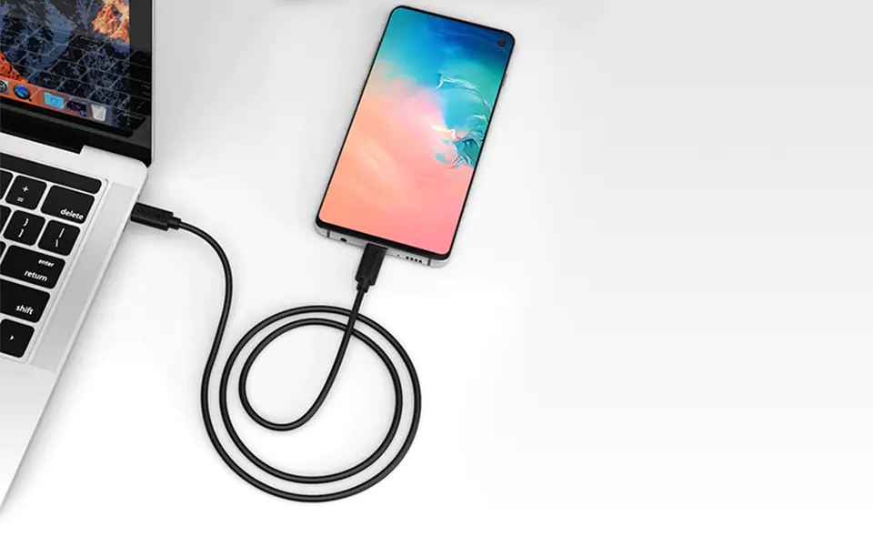 Kabel USB-C do USB-C Choetech CC0001 0,5m (czarny)