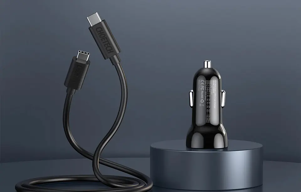 Ładowarka samochodowa Choetech TC0008 40W 2x USB-C
