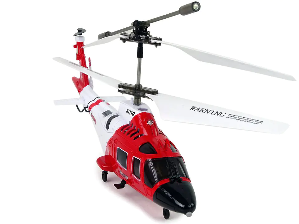 Flying helicopter SYMA S111G R C remotely controlled