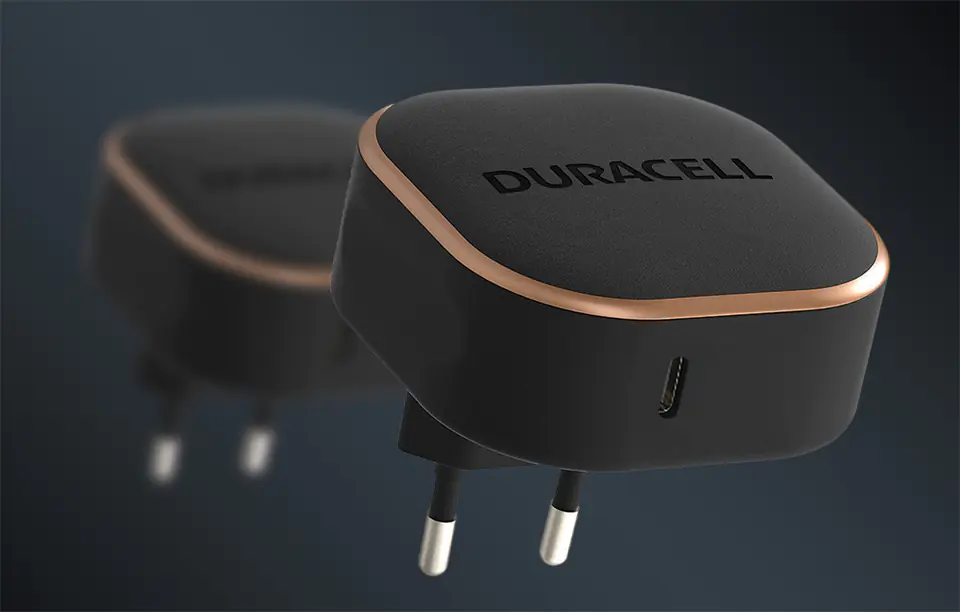 Duracell USB-C 20W Wall Charger (Black)