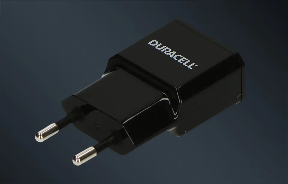 Duracell USB 2.4A AC charger (black)