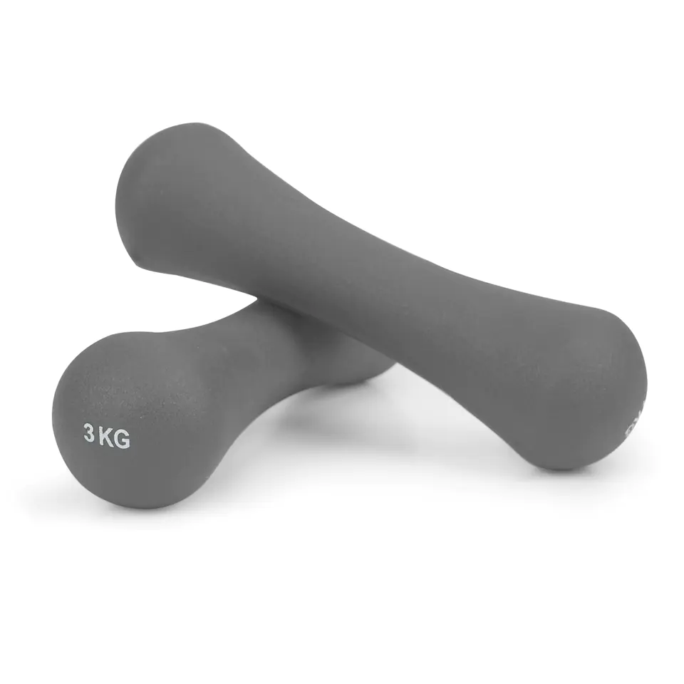Dumbbells, neoprene weights, fitness set 2x3 kg