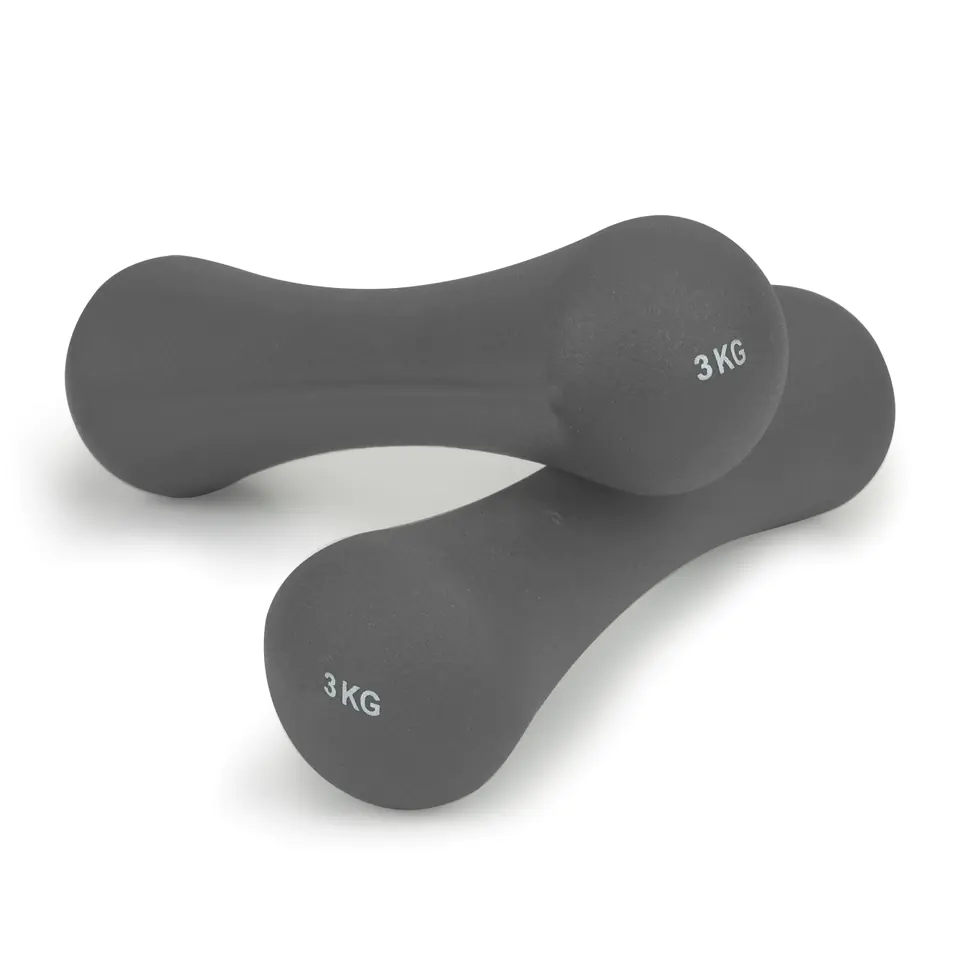 Dumbbells, neoprene weights, fitness set 2x3 kg