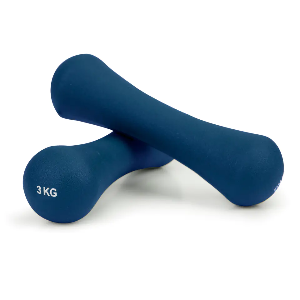 Dumbbells, neoprene weights, fitness set 2x3 kg