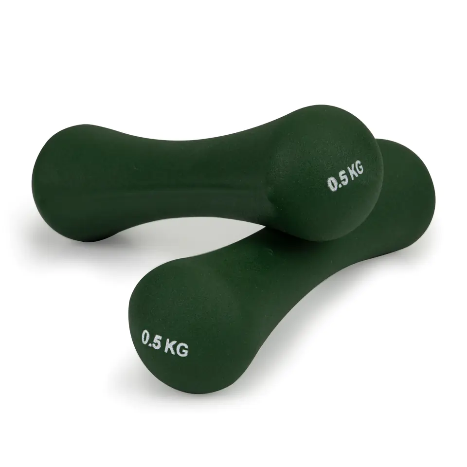 Hantelki ciężarki neoprenowe zestaw fitness 2x0,5 kg