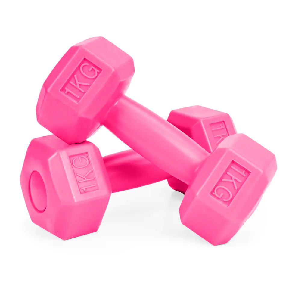 Fitness dumbbells, set dumbbells, weights 2x 1 kg