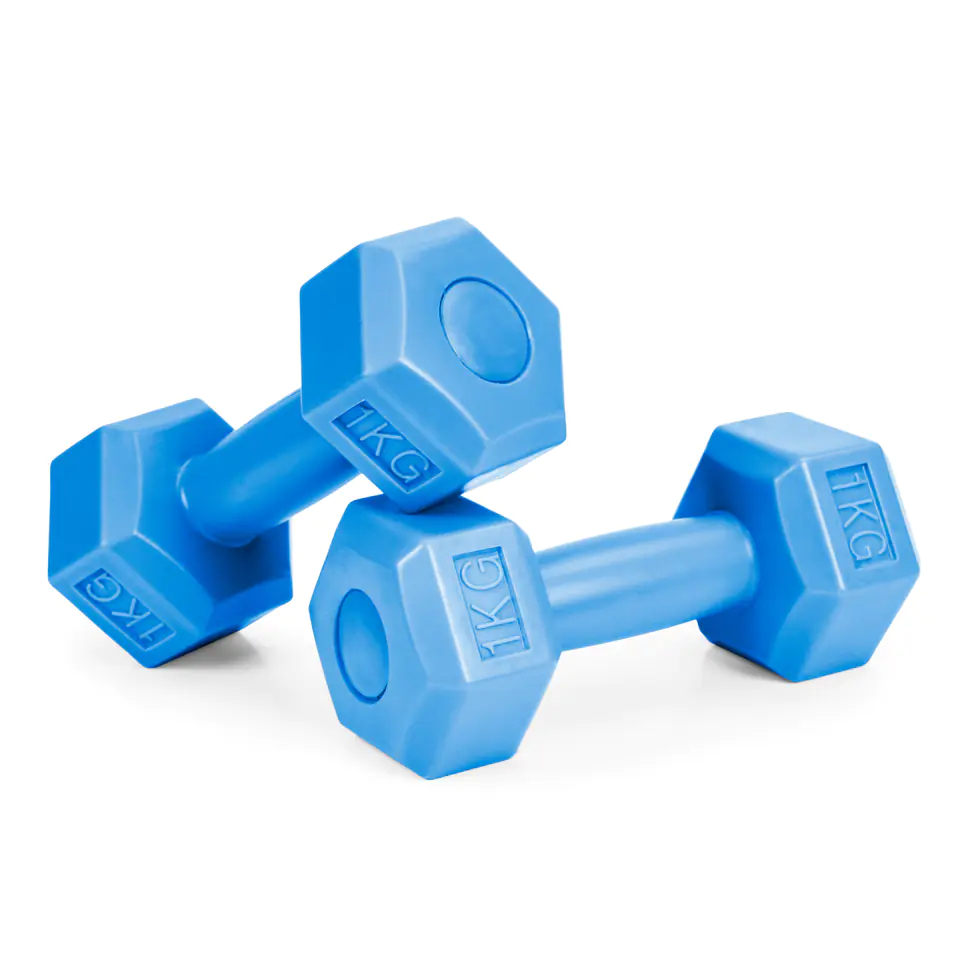 Fitness dumbbells, set dumbbells, weights 2x 1 kg