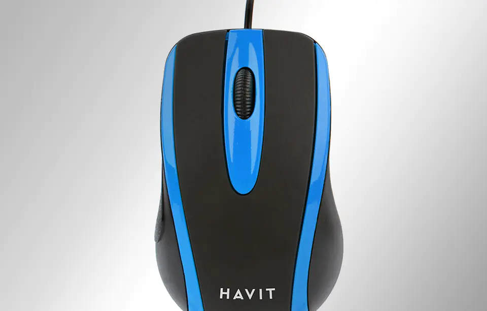 Mysz uniwersalna Havit MS753 (czarno-niebieska)