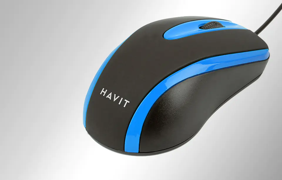 Mysz uniwersalna Havit MS753 (czarno-niebieska)