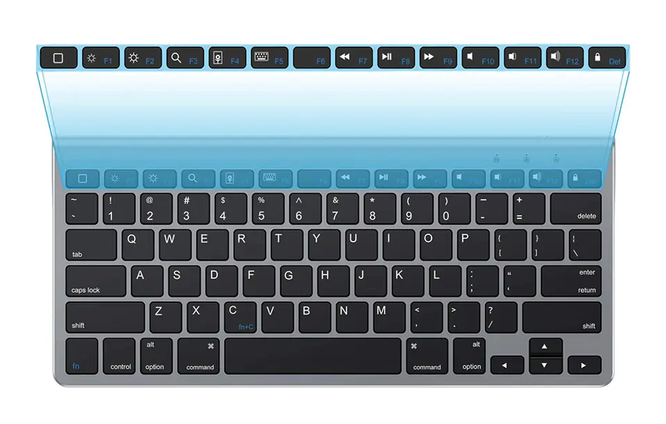 Wireless iPad keyboard with tablet holder KB088 Omoton (silver)