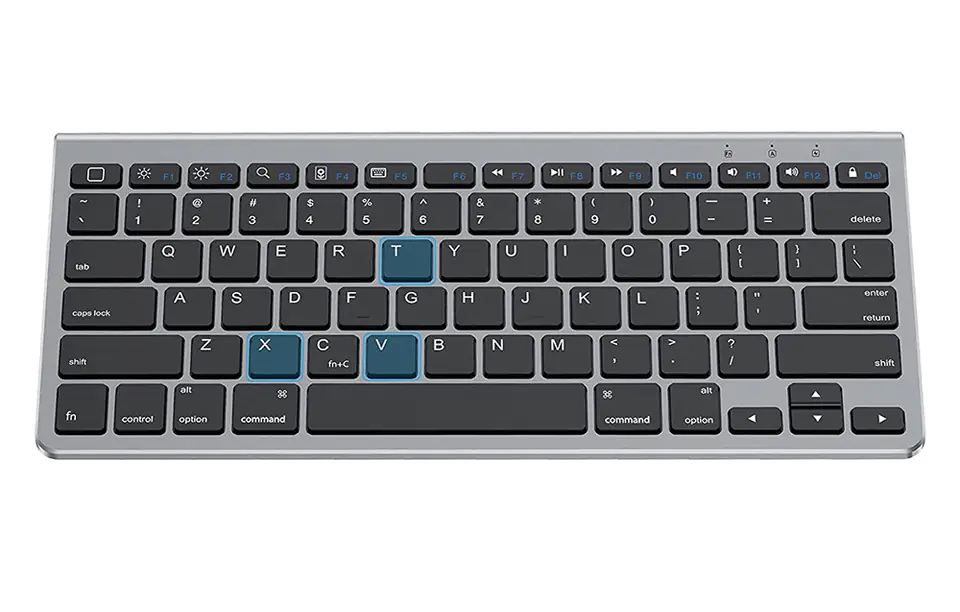 Wireless iPad keyboard with tablet holder KB088 Omoton (silver)