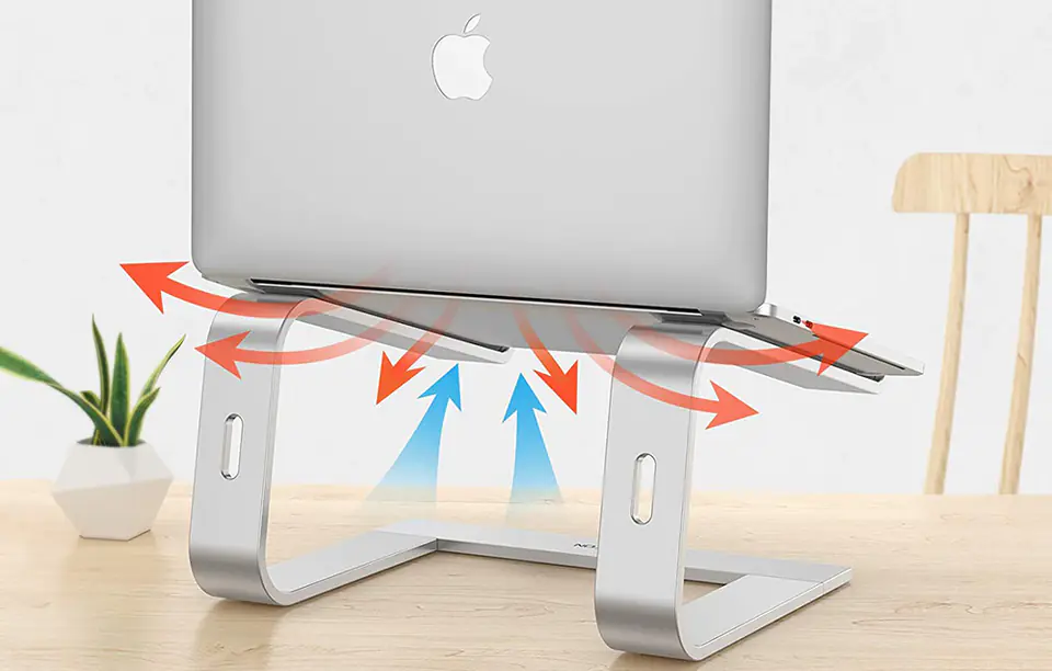 Laptop stand adjustable L2 Omoton (silver)