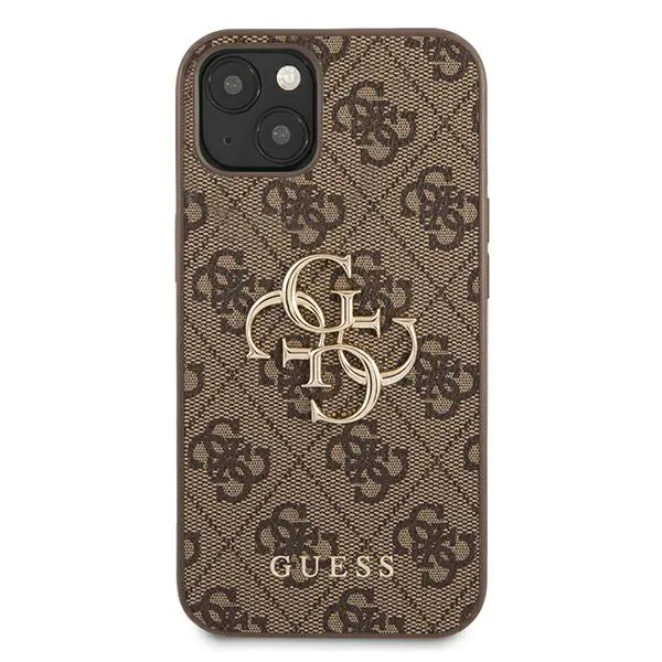 Guess GUHCP13M4GMGBR iPhone 13 / 14 / 15 brązowy/brown hardcase 4G Big Metal Logo