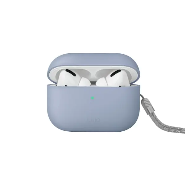 UNIQ etui Lino AirPods Pro 2 genSilicone (2022/2023) niebieski/arctic blue