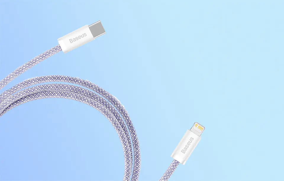 USB-C to Lightning Baseus Dynamic 2 Cable, 20W, 1m (Purple)